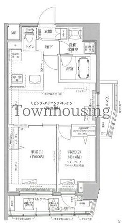 ティモーネ プレミアムノルド亀戸の物件間取画像